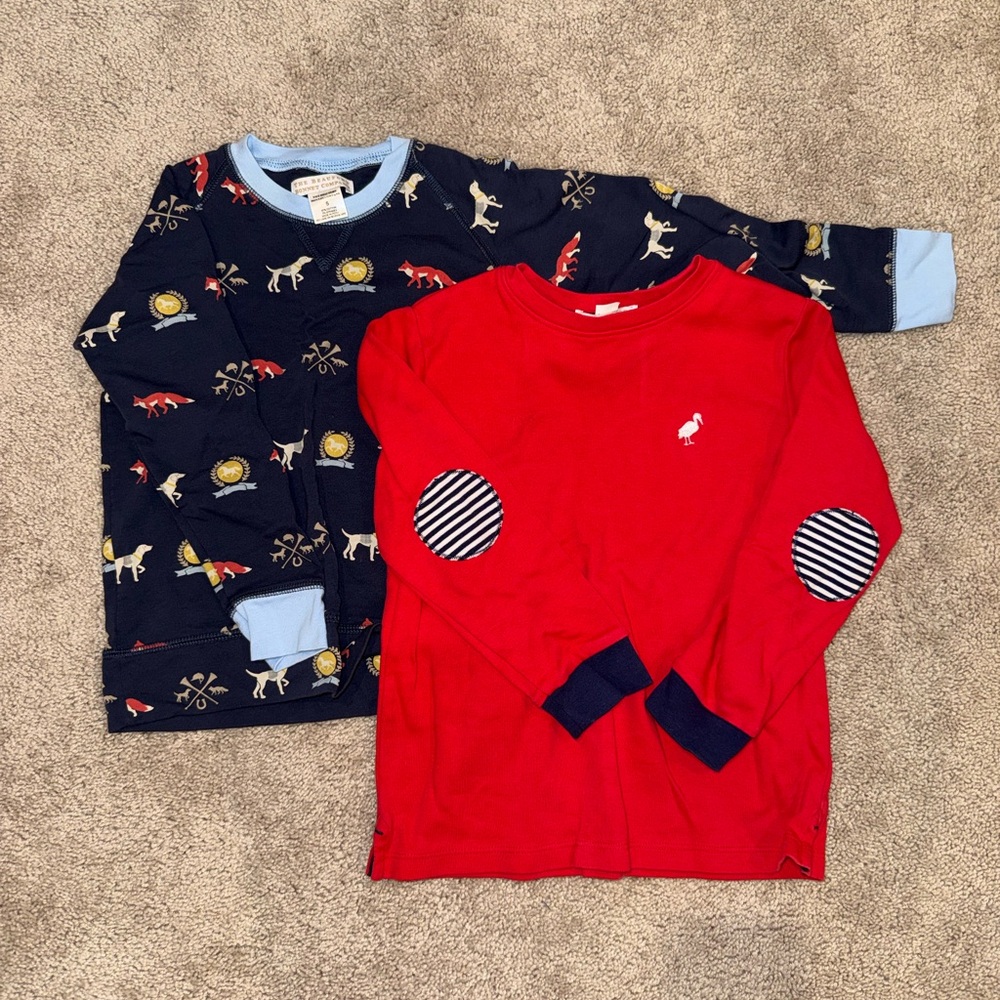 The Beaufort Bonnet Company set of light sweatshirts. Size 5T.